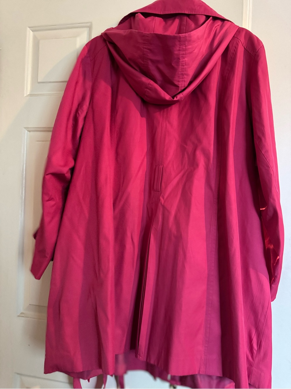 London Fog Hot Pink Trench CoatVery Great Condition…Barley Worn - Picture 2 of 5